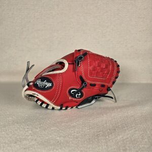 Rawlings Player Series Red Navy T-Ball Glove PL90SN Right Hand Throw